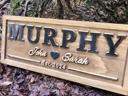 3D Family Name Sign